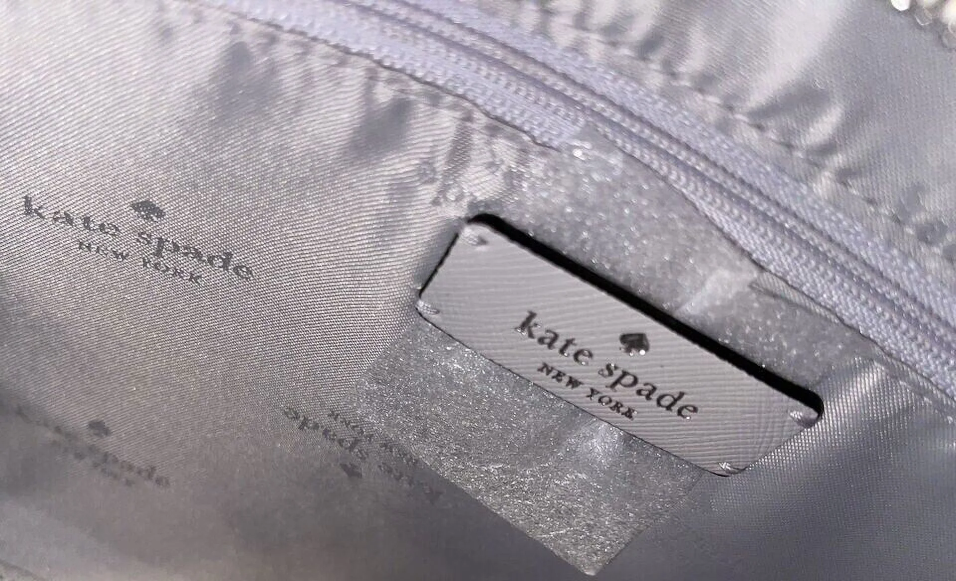 Kate Spade Madison Medium Platinum Grey Colorblock Leather Satchel Bag Purse KC621
