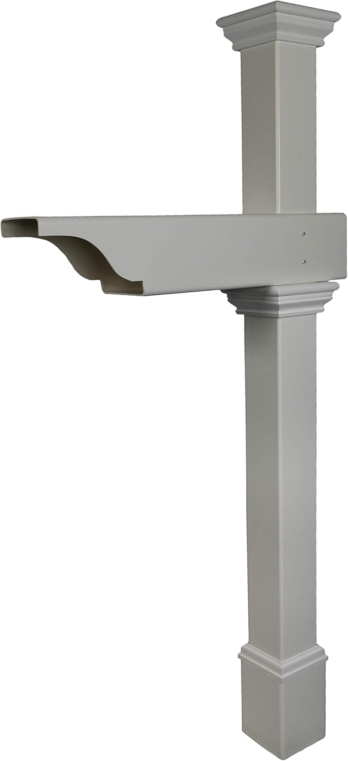 Zippity Outdoor Products ZP19013 Classica Mailbox Post, White