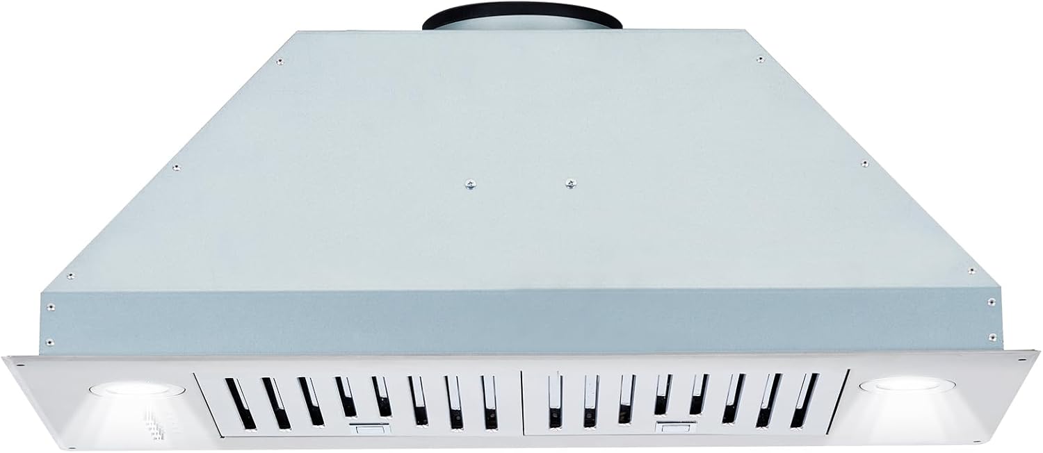 Range Hood, 30 inch Built-in Vent Hood with Stainless Steel Baffle filters 400CFM for Insert Stove Kitchen