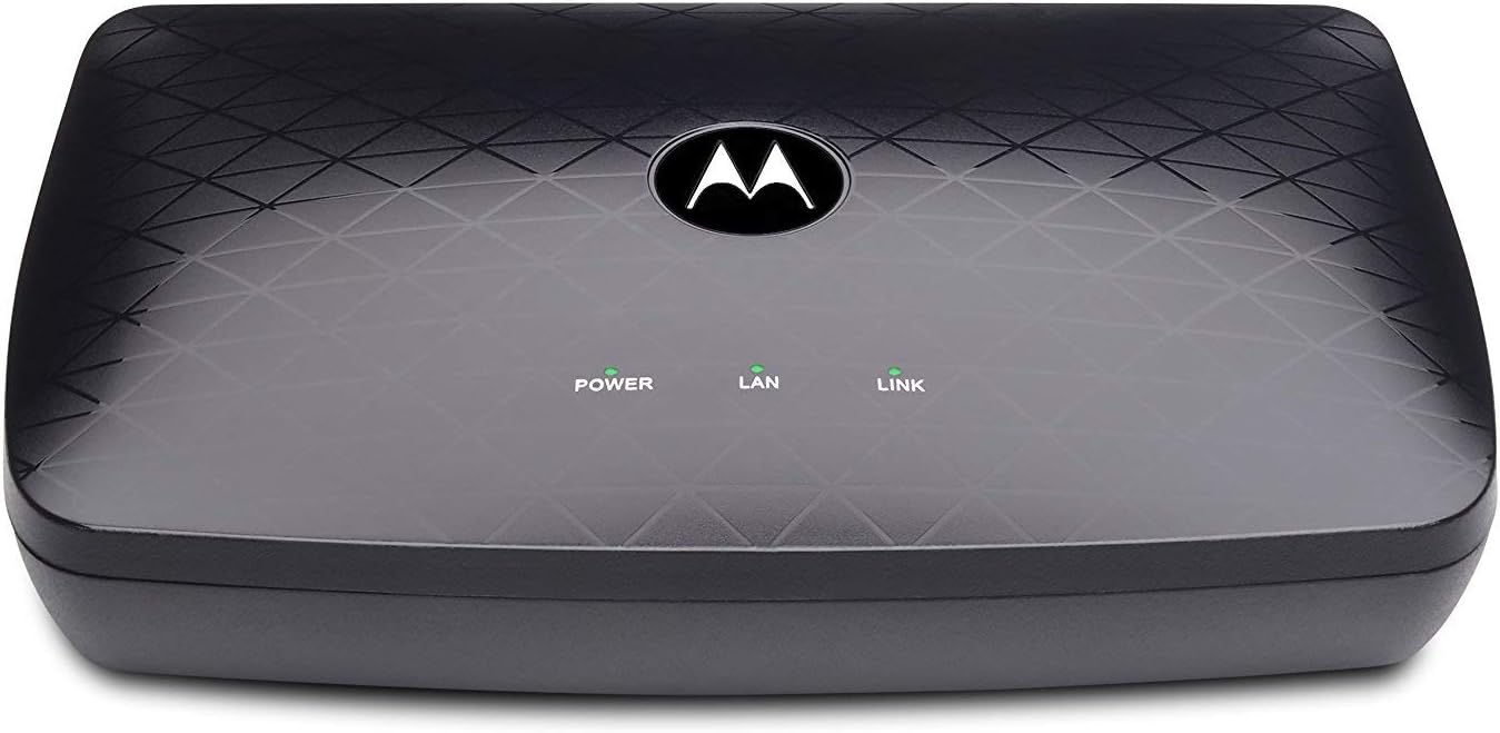Motorola MOCA Adapter for Ethernet Over Coax, 1,000 Mbps Bonded 2.0 MoCA (Model MM1000) (Renewed)