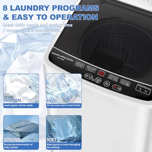 Erivess Portable Full Automatic Washing Machine with Drying