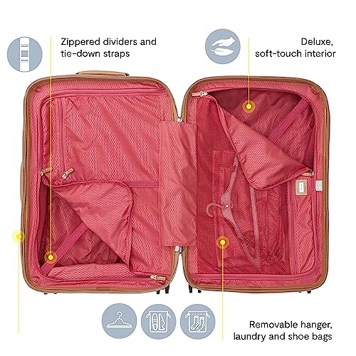 DELSEY PARIS Chatelet Air 2.0 Hardside Luggage with Spinner Wheels, Angora, Checked-Large 28 Inch