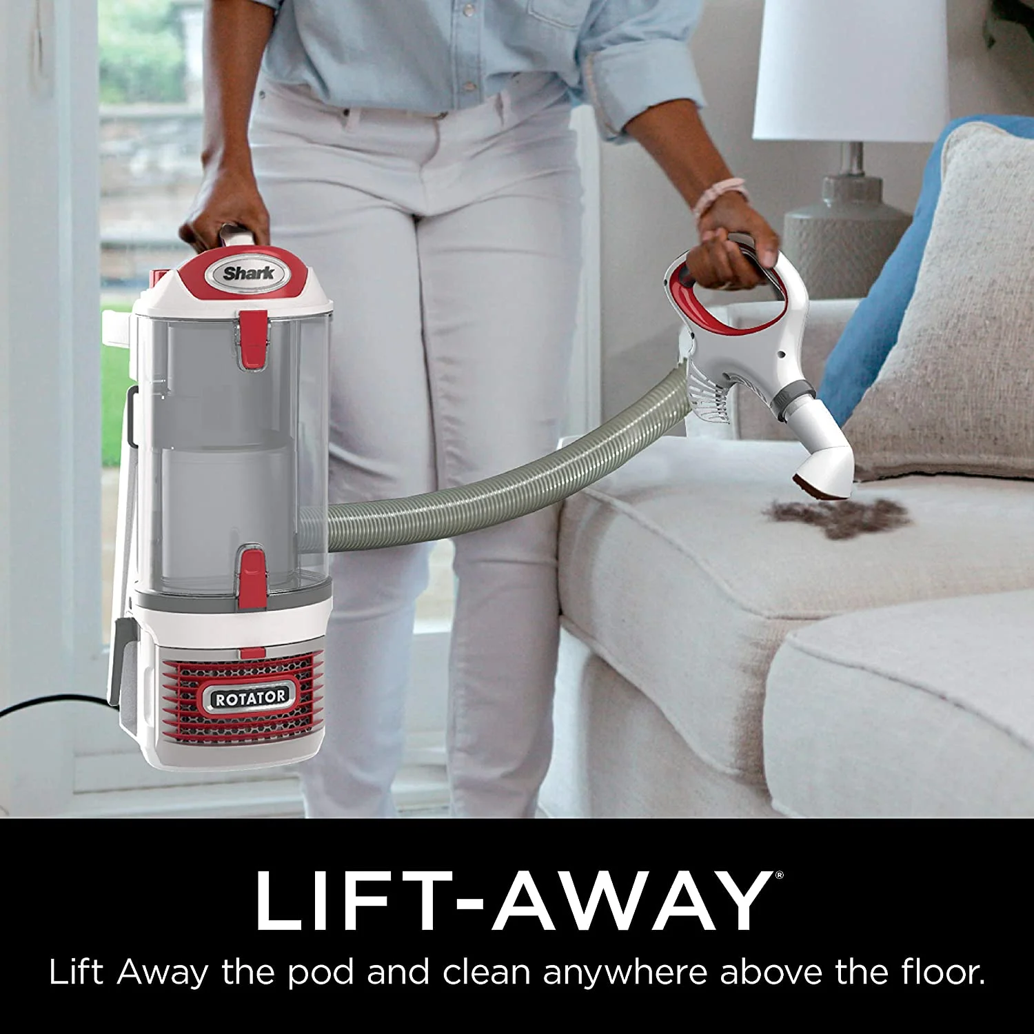 Shark Rotator Pro Lift Away Bagless Upright Vacuum - Red