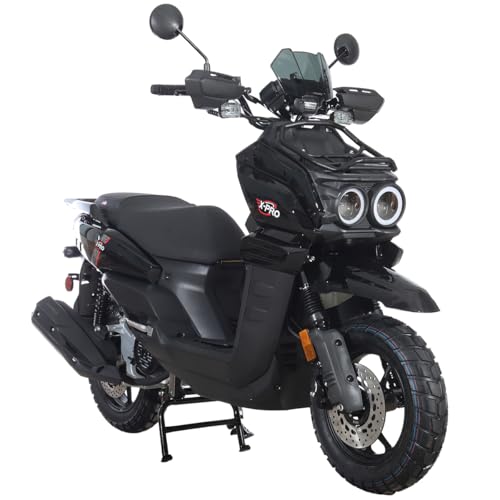 X-PRO Gas Adult Moped Tank 200 Gas Moped Street Bike,12" Wheels!