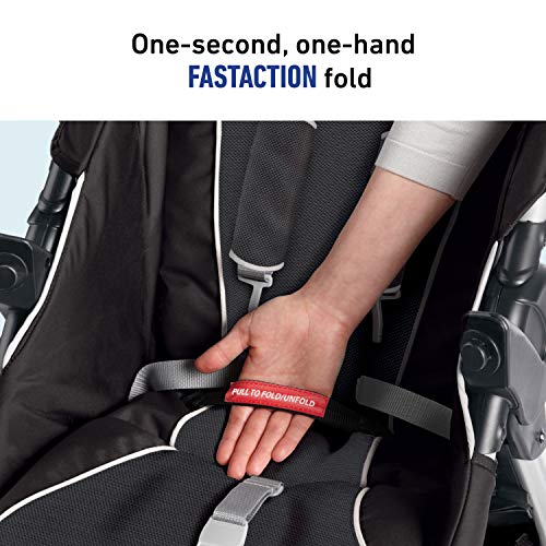 Graco FastAction Fold Sport Travel System | Includes the FastAction Fold Sport 3-Wheel Stroller and SnugRide 35 Infant Car Seat