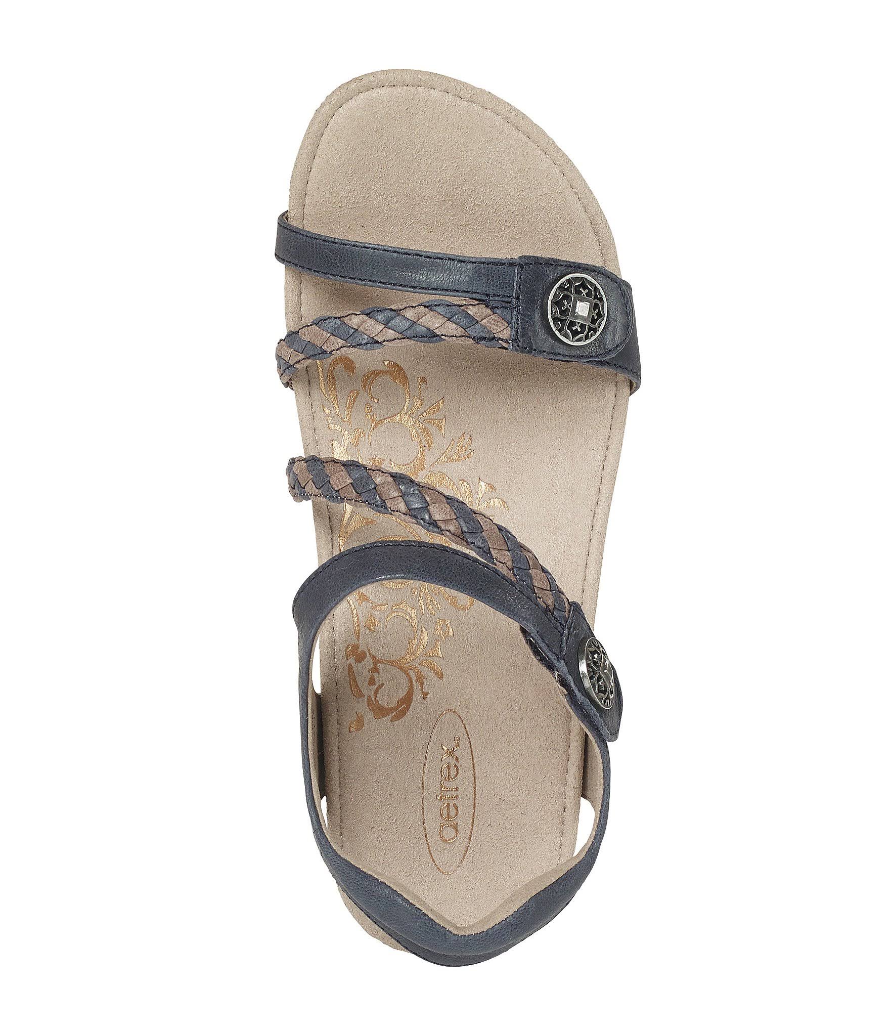 Aetrex Jillian Bronze Leather 6 M