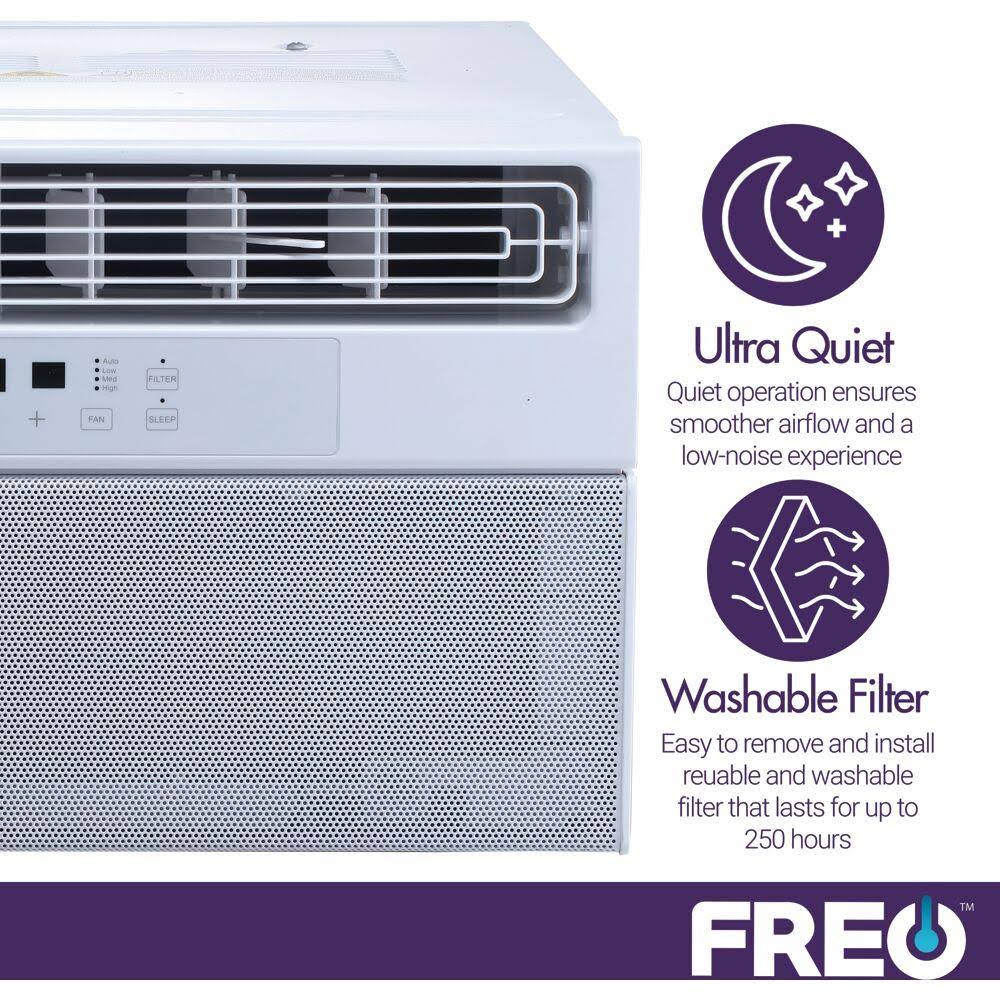 Freo - 6,000 BTU Ultra Quiet Window Air Conditioner - White