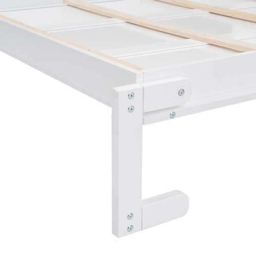 Queen Size Murphy Bed Wall Bed with Shelves, Modern Wall Bed with Shelves, Queen Size Wood Murphy Bed Cabinet Bed, Murphy Bed Chest Murphy Bed Frame, Horizontal Murphy Bed for Guest Bedroom, Grey