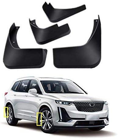 Mud Flaps Kit for Cadillac XT6 2019 2020 2021 Mud Splash Guard Front and Rear 4-PC Set by TOPGRIL Pack of 2