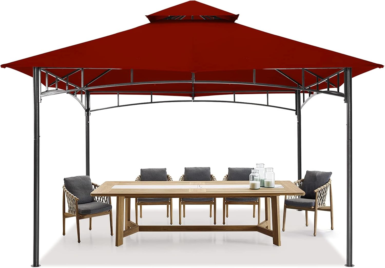 MASTERCANOPY Soft Top Outdoor Garden Gazebo for Patios and Backyard (11x11, Navy Blue)