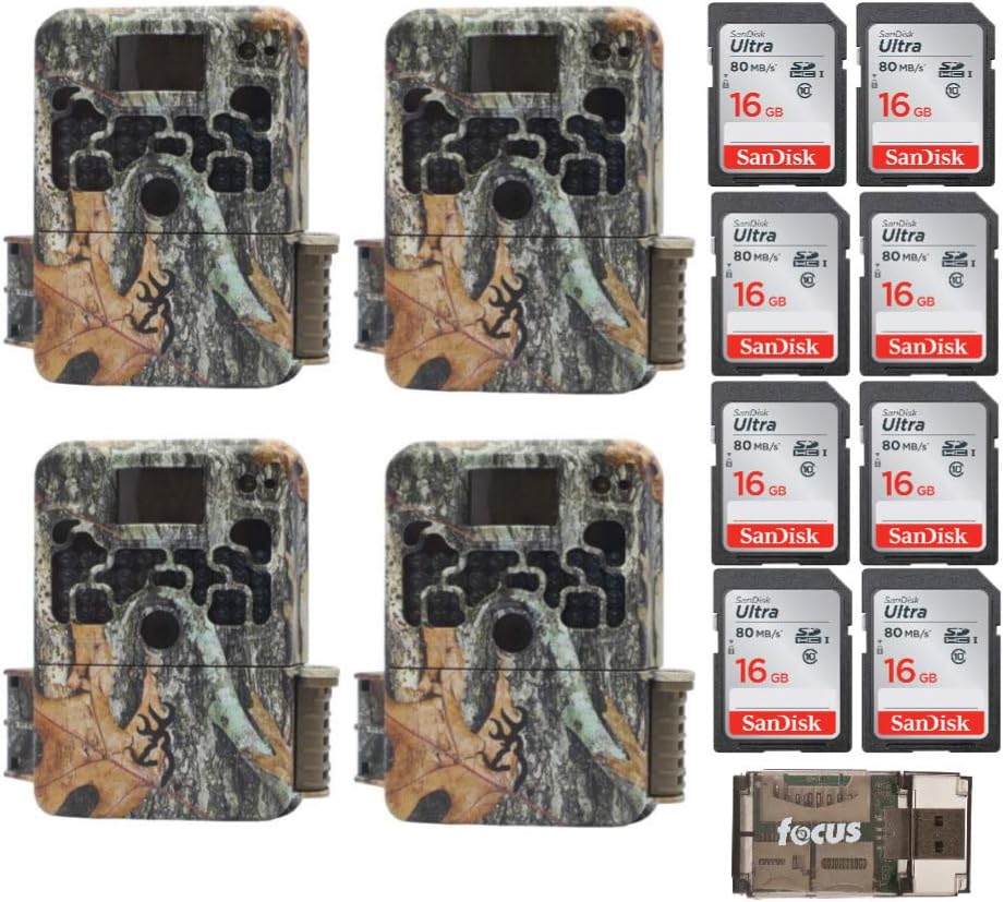 Browning Trail Cameras Strike Force Extreme 16 MP Game Camera Kits with 16GB SD Card and Focus USB Reader