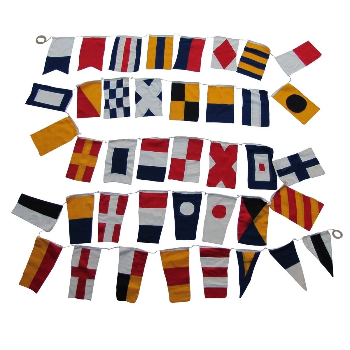 Set of 40 International Maritime Nautical Marine Signal Code Flags