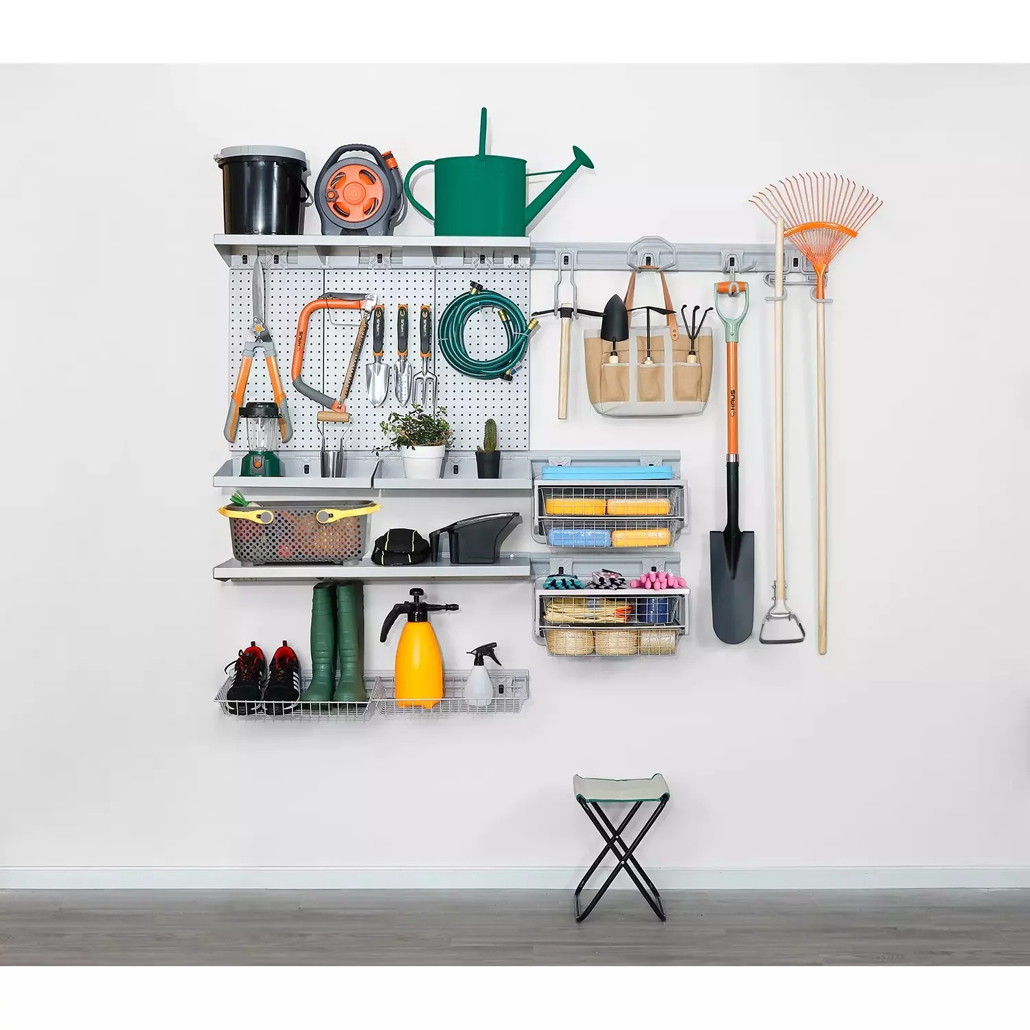 Haus 59 Piece Garage Organization System Kit