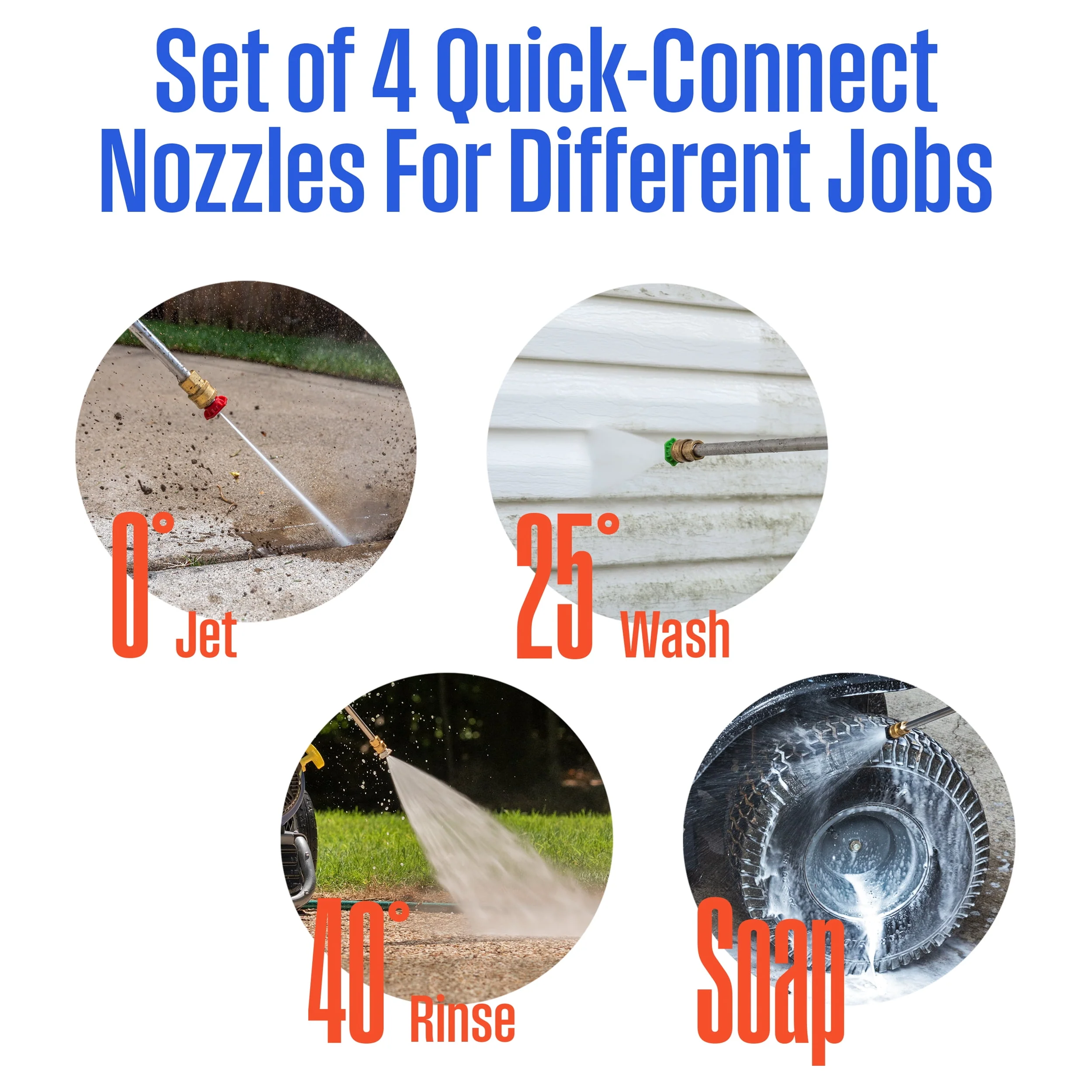 Westinghouse 2700-PSI, 2.3- GPM Gas Pressure Washer with 4 Nozzles & Soap Tank