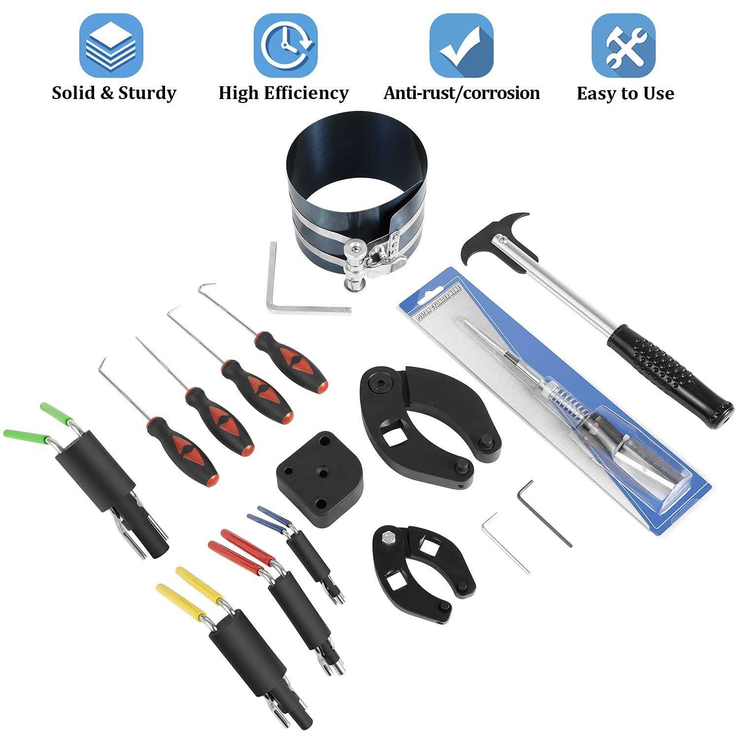 17Pcs Hydraulic Cylinder Repair Tool Kit for Skid Steers Loaders Backhoes - Shop Hardware Tools Online Store