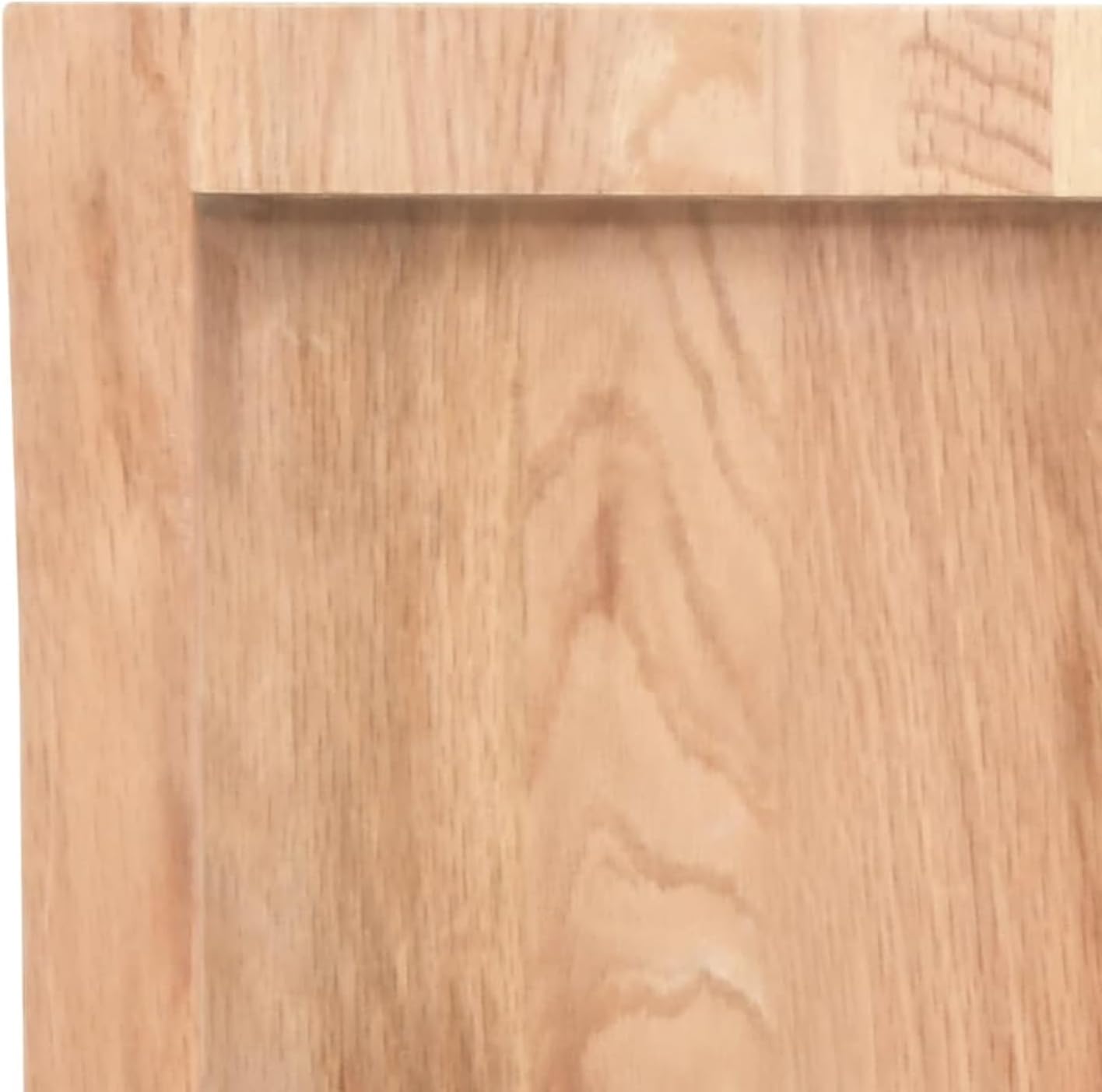 Tidyard Table Top Light Brown 39.4inx23.6inx(0.8in-2.4in) Treated Solid Wood Live Edge Replacement Tabletop, Kitchen Tabletop for Dining Tables, Coffee Tables, Garden Tables, Bar Tables, Desks