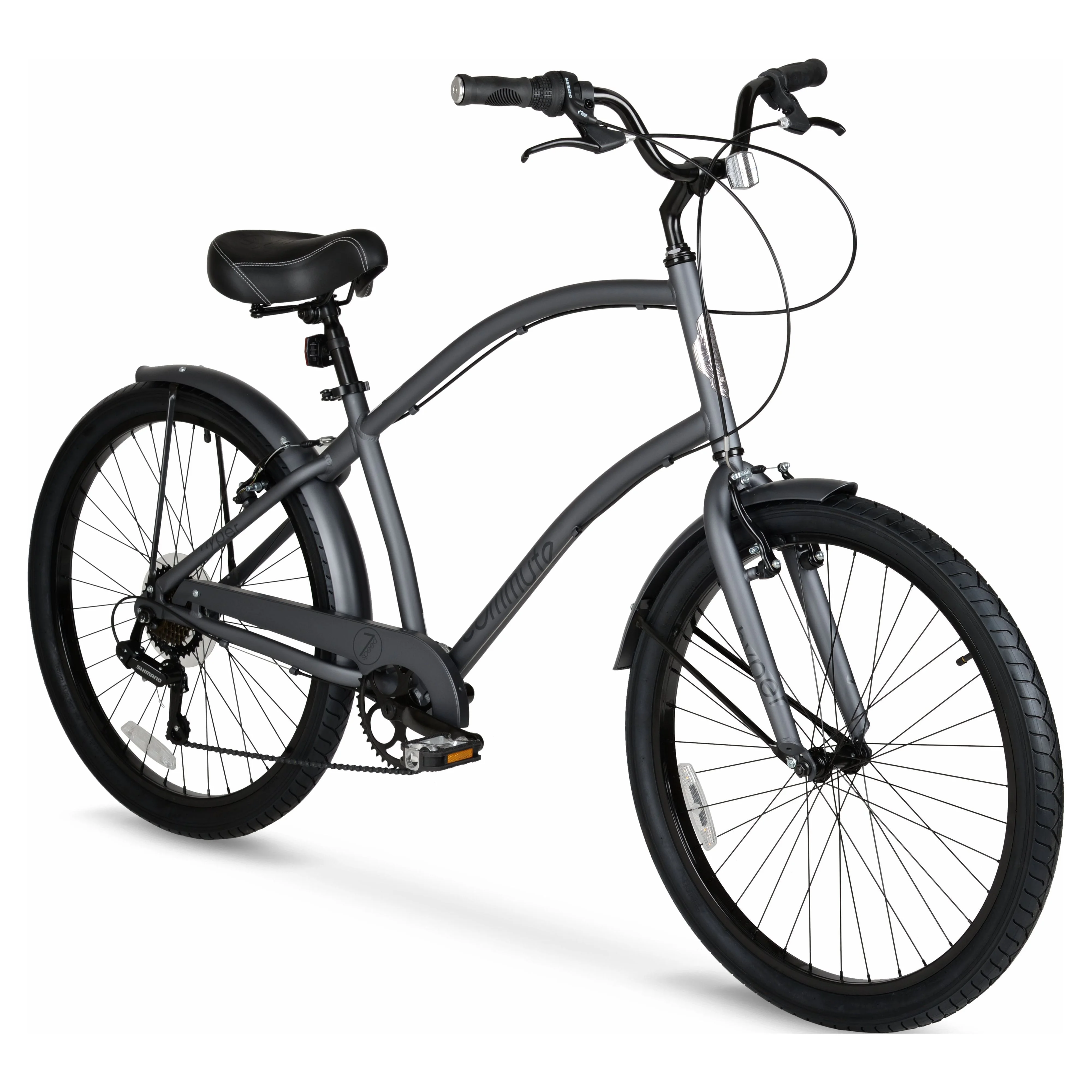 Hyper Bicycle Men's Cruiser 26 Commuter Bike, Gray
