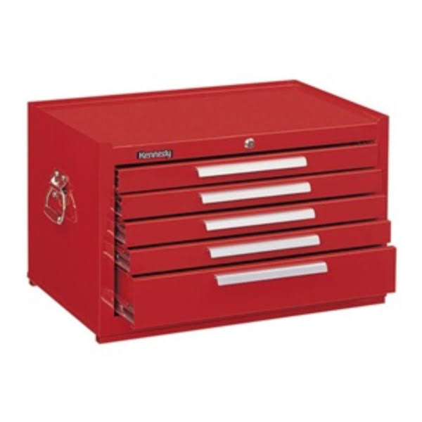 Kennedy 285XR Signature Series 27x22W x 18x22D x 16-5/8x22H 5 Drawer Red Mechanics Chest