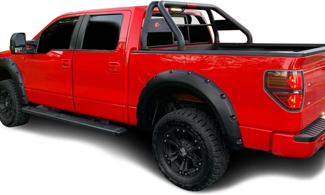 Black Horse Classic Roll Bar Compatible with 2000 to 2022 Nissan Ram Chevrolet Ford GMC Toyota Titan 3500 2500 Silverado F-150 Sierra 1500 2500 3500 Tundra XD Black RB001BK