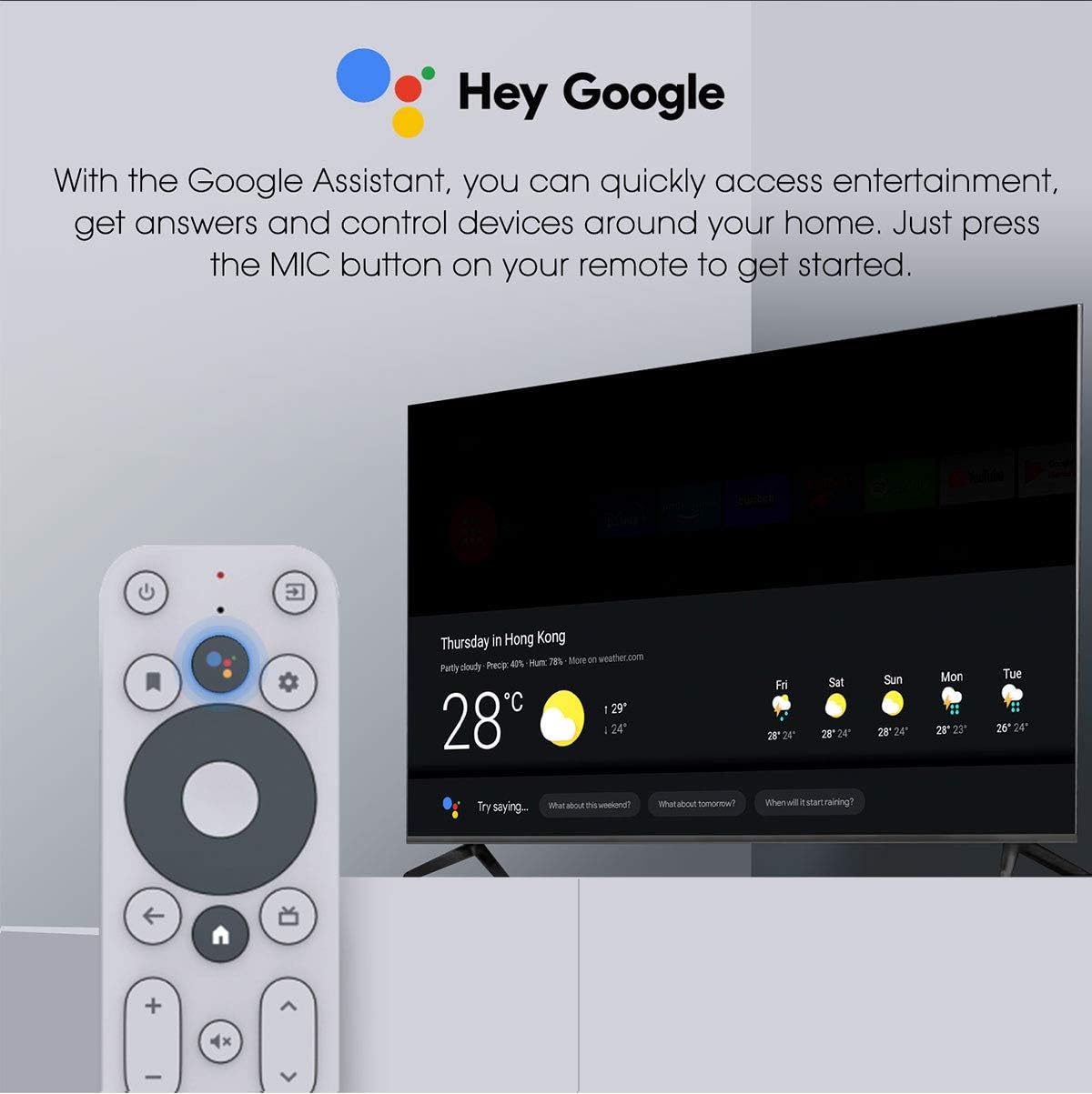 MECOOL KM2 Android TV Netflix 4K with Google Assistant Chromecast Build in 4K HDR Streaming Media Player Google Certified