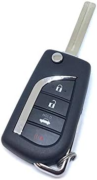 fits 2018 Toyota Camry Flip Key Remote Keyless Entry (HYQ12BFB), Set of 2