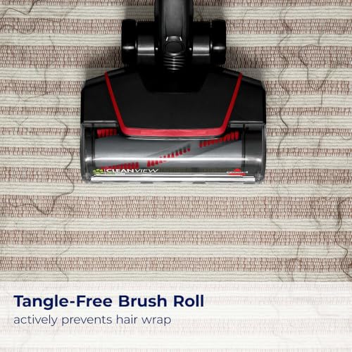 Bissell PowerGlide Slim Corded Vacuum, Powerful Pet Hair Pickup on Carpet & Hard Floors, Lightweight Swivel Steering, 3-in-1 Capabilities with Dusting & Crevice Tool, XL Tank, 3070, Black & Green