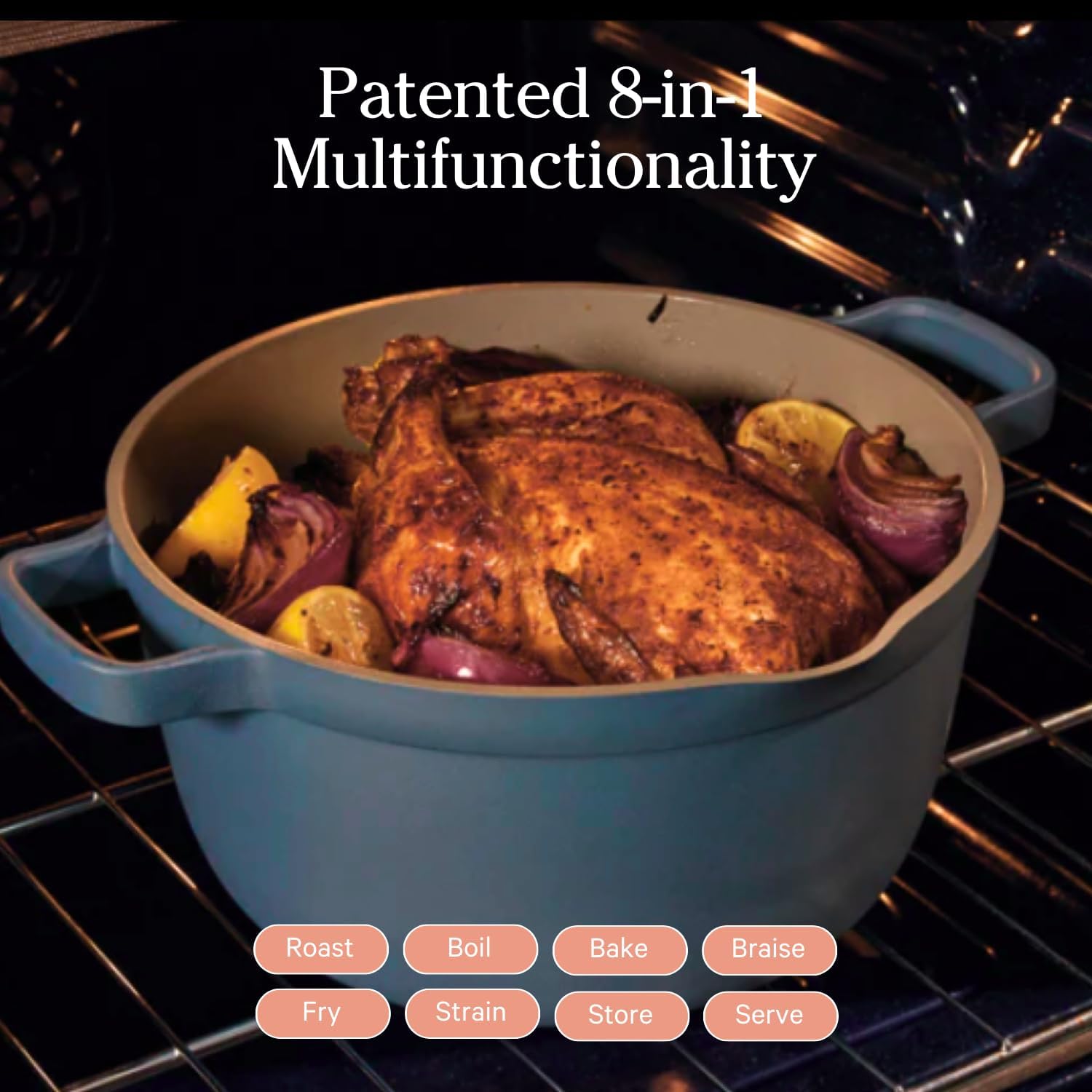 Our Place Home Cook Duo - Always Pan 2.0 & Perfect Pot Bundle | Multi-Functional Cookware Set Replaces 18 Pieces | Blue Salt