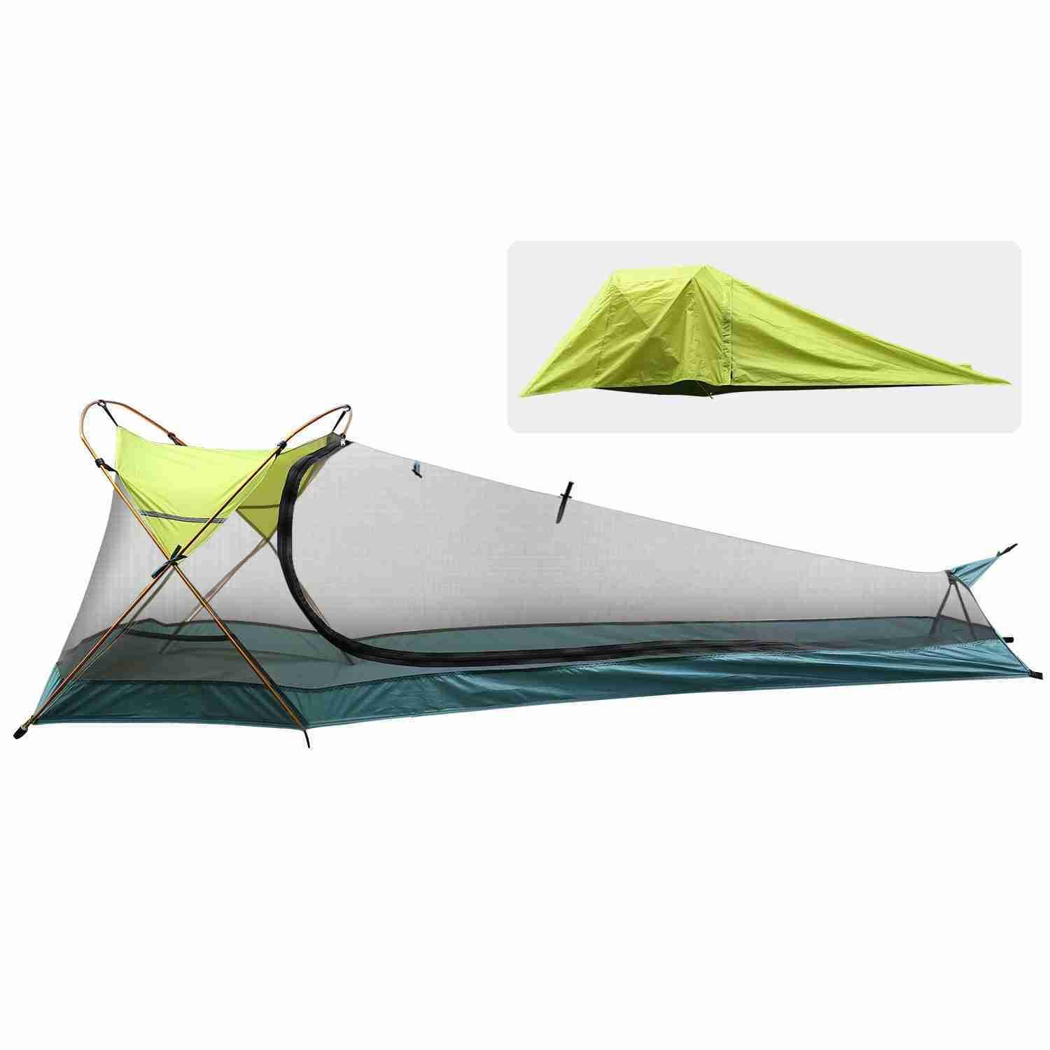 Rhino Valley Camping Tent, Waterproof Portable Lightweight Single Person Outdoor Instant Cabin Tent, Sun Shelter for Camping, Hi