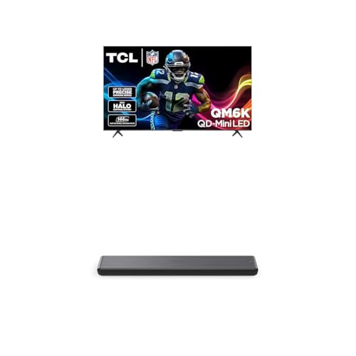 TCL 65-Inch Class QM6K Series QD-Mini LED 4K UHD Google Smart TV Best Value Mini-LED TV - QLED, 144hz, 288hz Gaming Rate, High Contrast Screen, Onkyo Audio, Dolby Atmos (65QM6K, 2025 Model)