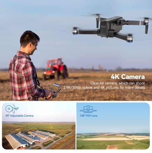 Ruko F11PRO 2 Drone with 6K Camera for Adults, 3-Axis Gimbal, 4K/30fps Video, 70-Min Flight Time with 2 Batteries, 10000ft FPV Transmission Professional Drone, Auto Return, Beginner Mode