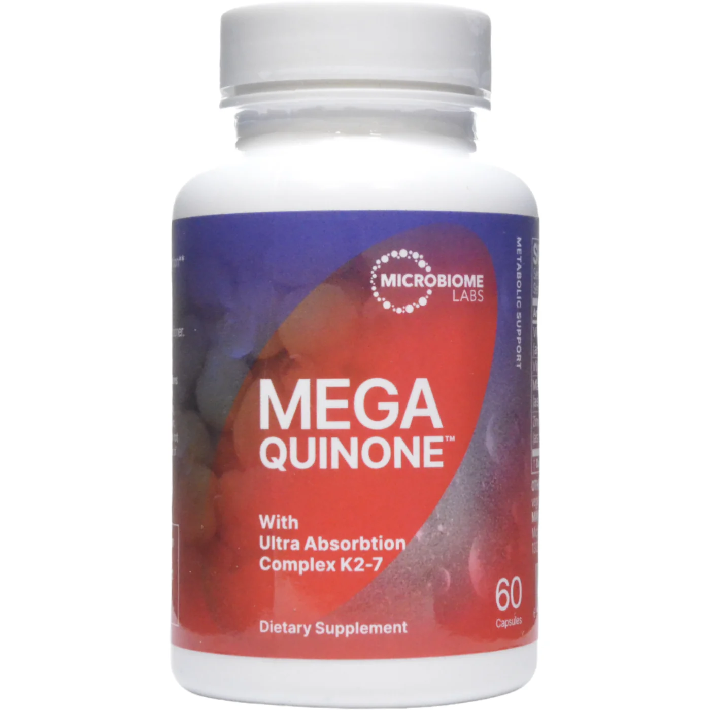 MegaQuinone K2-7 60 capsules by Microbiome Labs - Kansas Nuitrition - HNZSDS