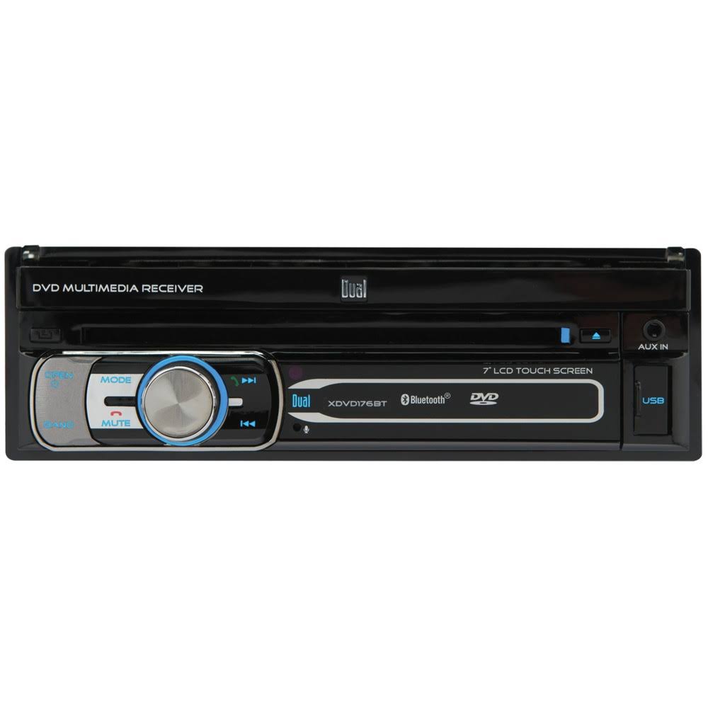 Dual XDVD176BT 7-Inch Single-DIN In-Dash DVD-CD Receiver with Bluetooth