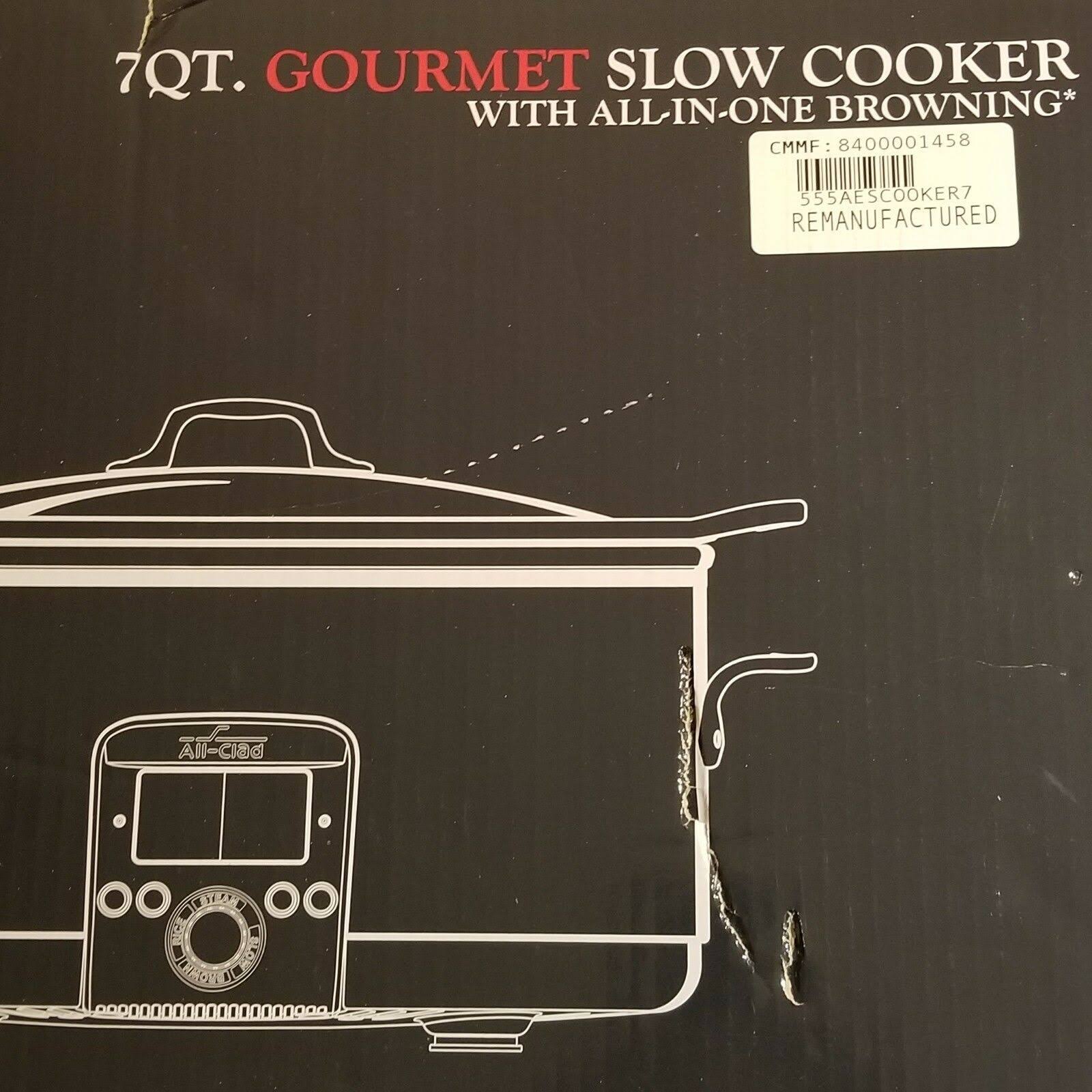 All-Clad 7 qt Gourmet Slow Cooker with All-in-One Browning