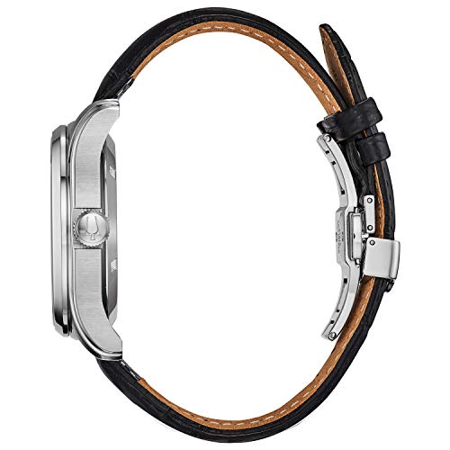 Bulova Men's Classic 6 Hand Power Reserve Leather Strap Watch