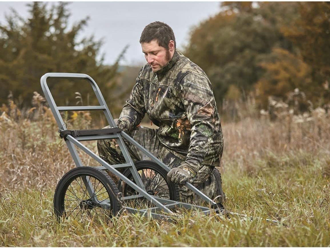 Guide Gear Deluxe Deer Cart, Game Hauler Hunting Gear Accessories, with Big Wheels