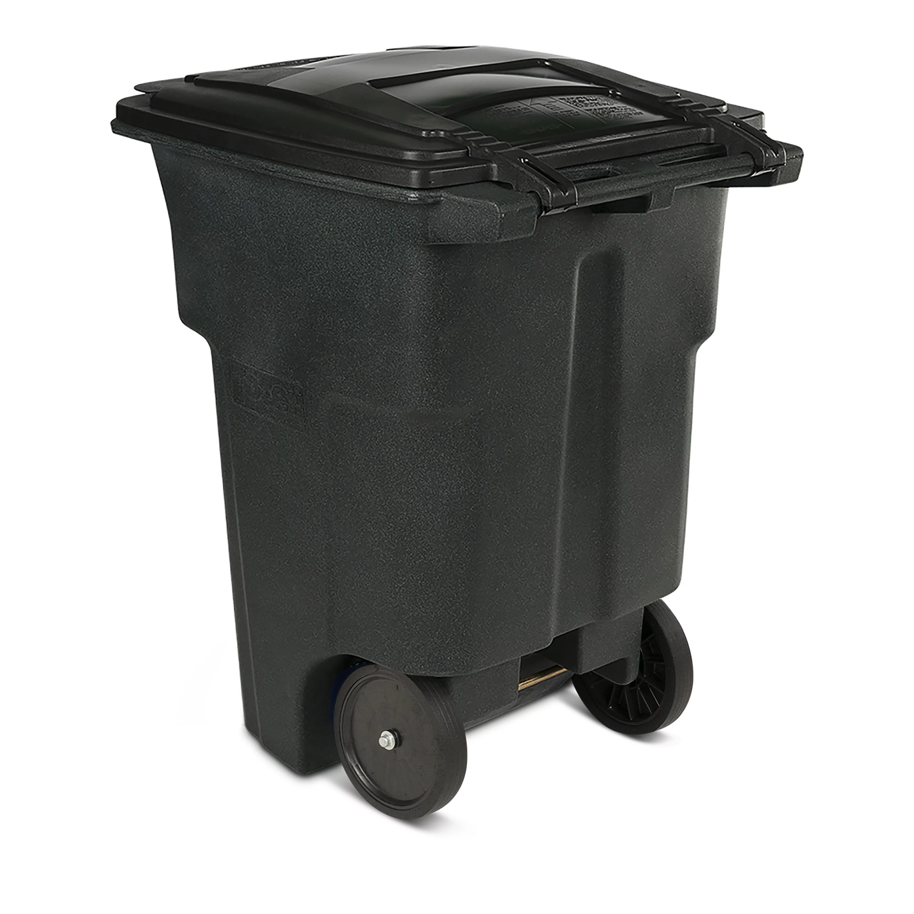 Toter 96 Gal. Trash Can Greenstone with Quiet Wheels and Lid
