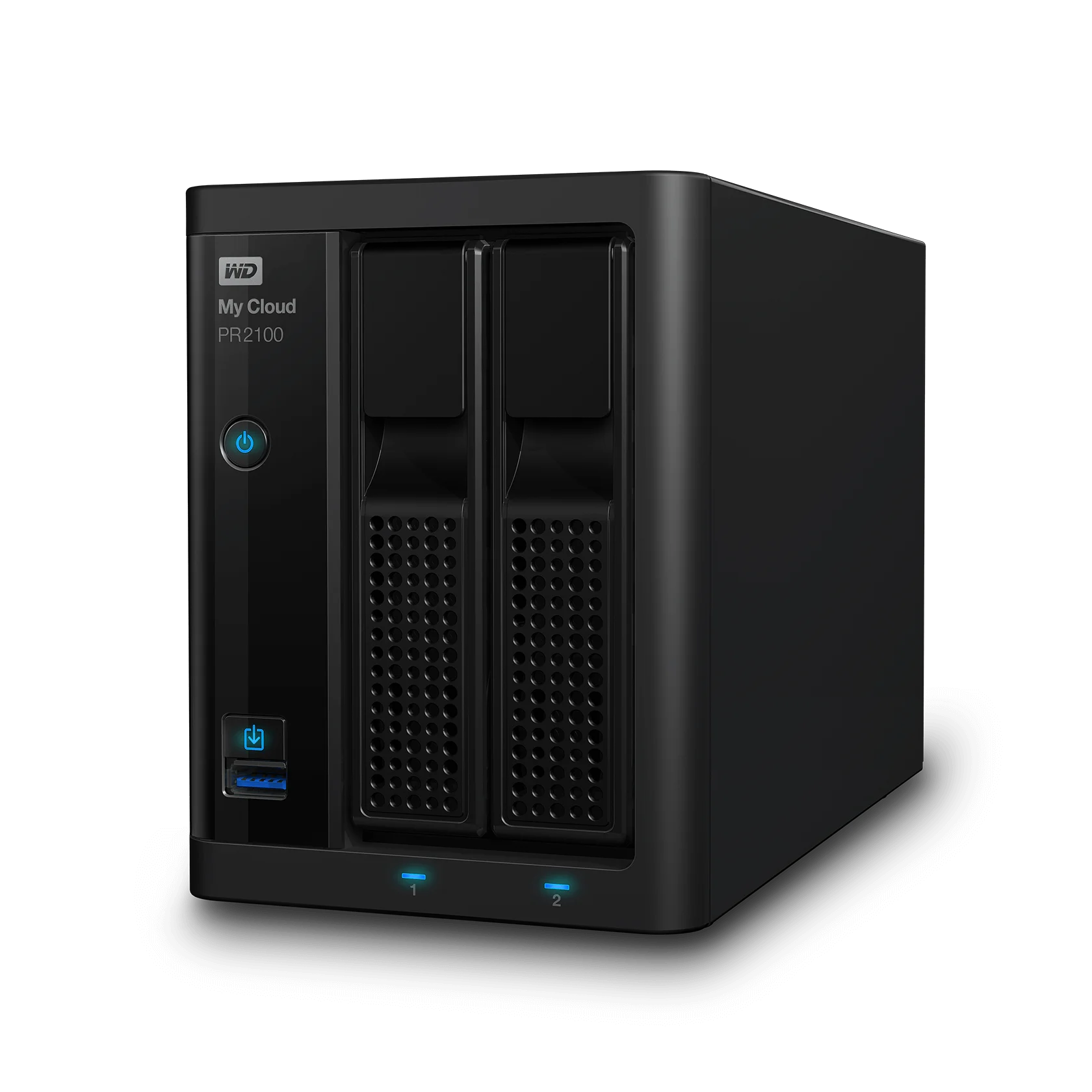 WD 16TB My Cloud Pro Series PR2100, 2-Bay Network Attached Storage - WDBBCL0160JBK-NESN