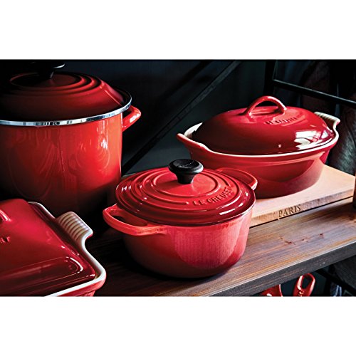 Le Creuset Enameled Cast Iron Signature Round Dutch Oven, 9 qt., Cerise