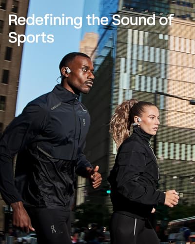 SHOKZ New OpenRun Pro 2 - Open-Ear, Bone Conduction Sport Headphones - with Reflective Strip - Sweat Resistant, Workout Headphones - Secure, Wireless, Comfortable Fit-Deep Bass and Smart Mic App