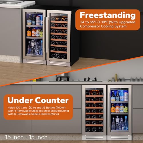 Ca'Lefort 30" Wine and Beverage Refrigerator Fridge