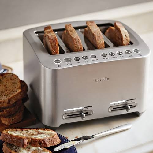 Breville BTA840XL Die Cast Smart 4 Slice Toaster