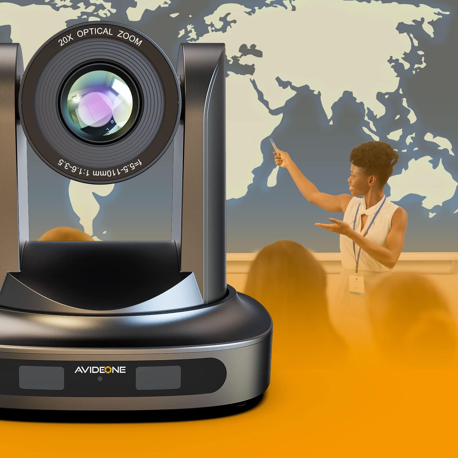 Church Camera Live Streaming Conference Room Camera System PTZ Camera POE 20x Optical Zoom with Simultaneous HDMI/3G-SDI 1080P 60Fps IP Live Streaming for Meeting Broadcast Conference Churches Events