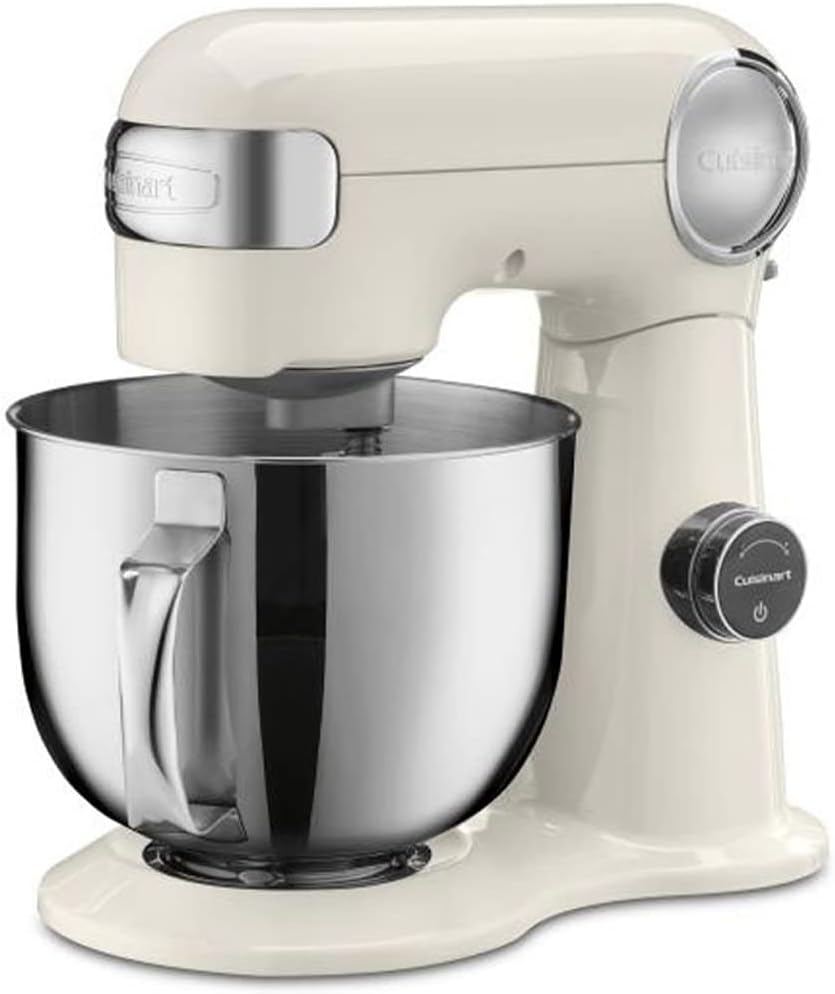 Cuisinart SMD-50CRM Precision Pro 5.5-quart Digital Stand Mixer Coconut Cream Bundle with 1 YR CPS Enhanced Protection Pack