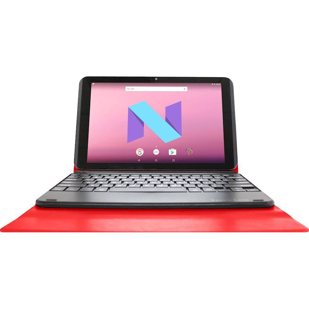Visual Land Prestige Elite 10QD - IPS Quadcore - 16 GB - Red - includes [2-in-1] Docking Keyboard Case Stand - 10.1x22