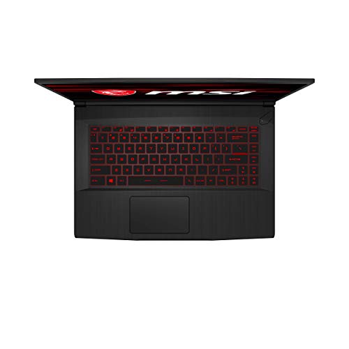 MSI GF63 THIN 9RCX-818 15.6" Gaming Laptop, Thin Bezel, Intel Core i7-9750H, NVIDIA GeForce GTX 1050 Ti, 8GB, 256GB NVMe SSD