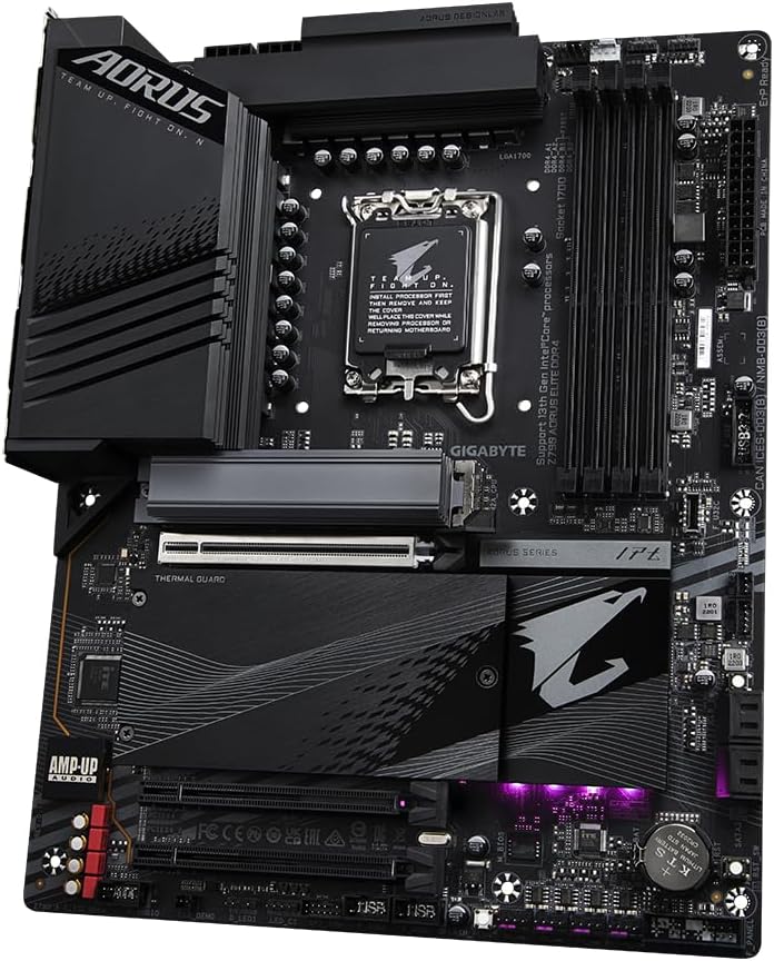 GIGABYTE Z790 AORUS ELITE DDR4 Intel LGA 1700 ATX Motherboard, 4x DDR4 ~128GB, 3x PCI-E x16, 4x M.2, 4x SATA, 5x USB 3.2, 1x USB-C, 4x USB 2.0