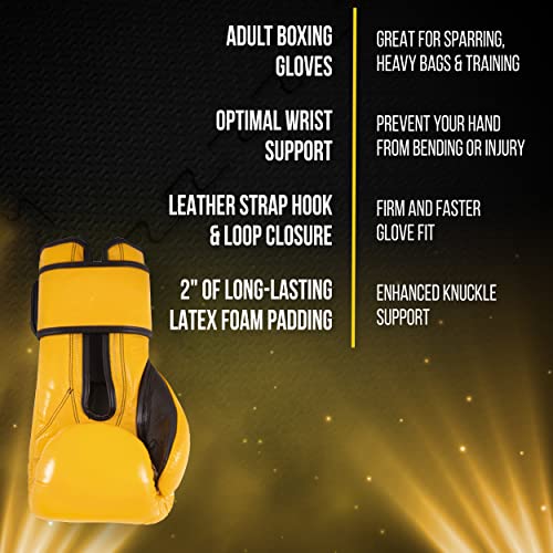 CLETO REYES Training Boxing Gloves with Hook and Loop Closure for Sparring and Heavy Punching Bags, Men and Women, MMA, Kickboxing, Muay Thai