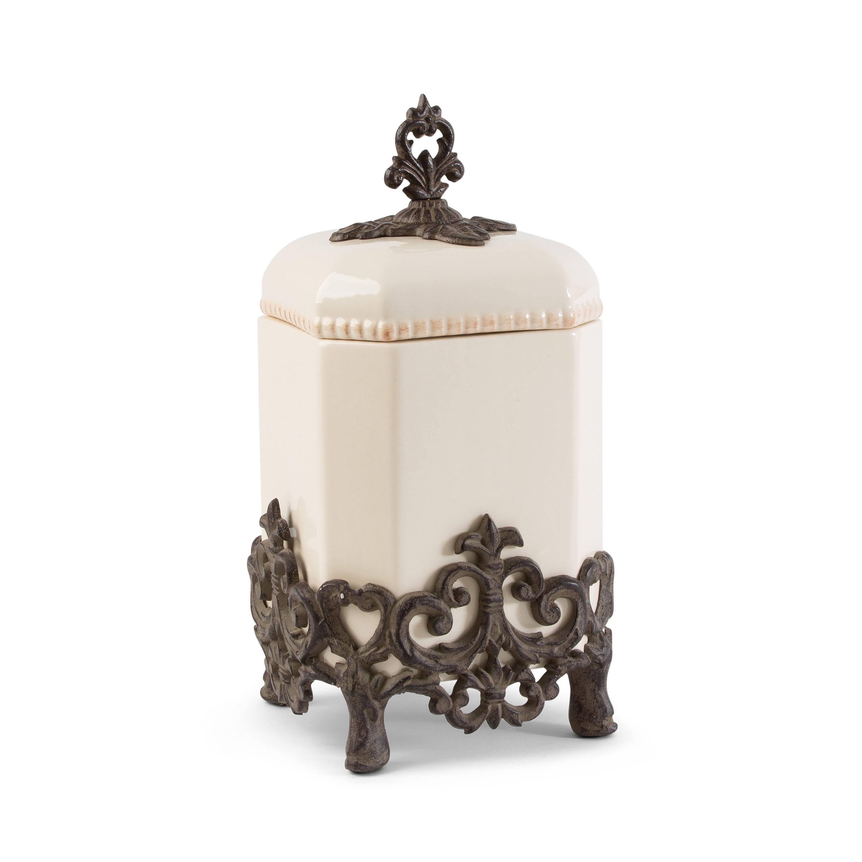 Provencial Small Cream Canister - GG Collection