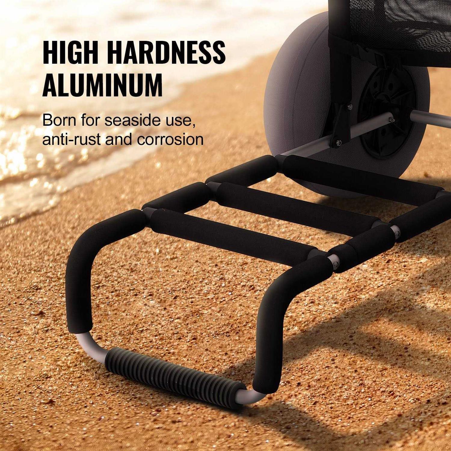 VEVOR Beach Cart for Sand 23 inch x 15 inch Cargo Deck - Shop Hardware Tools Online Store