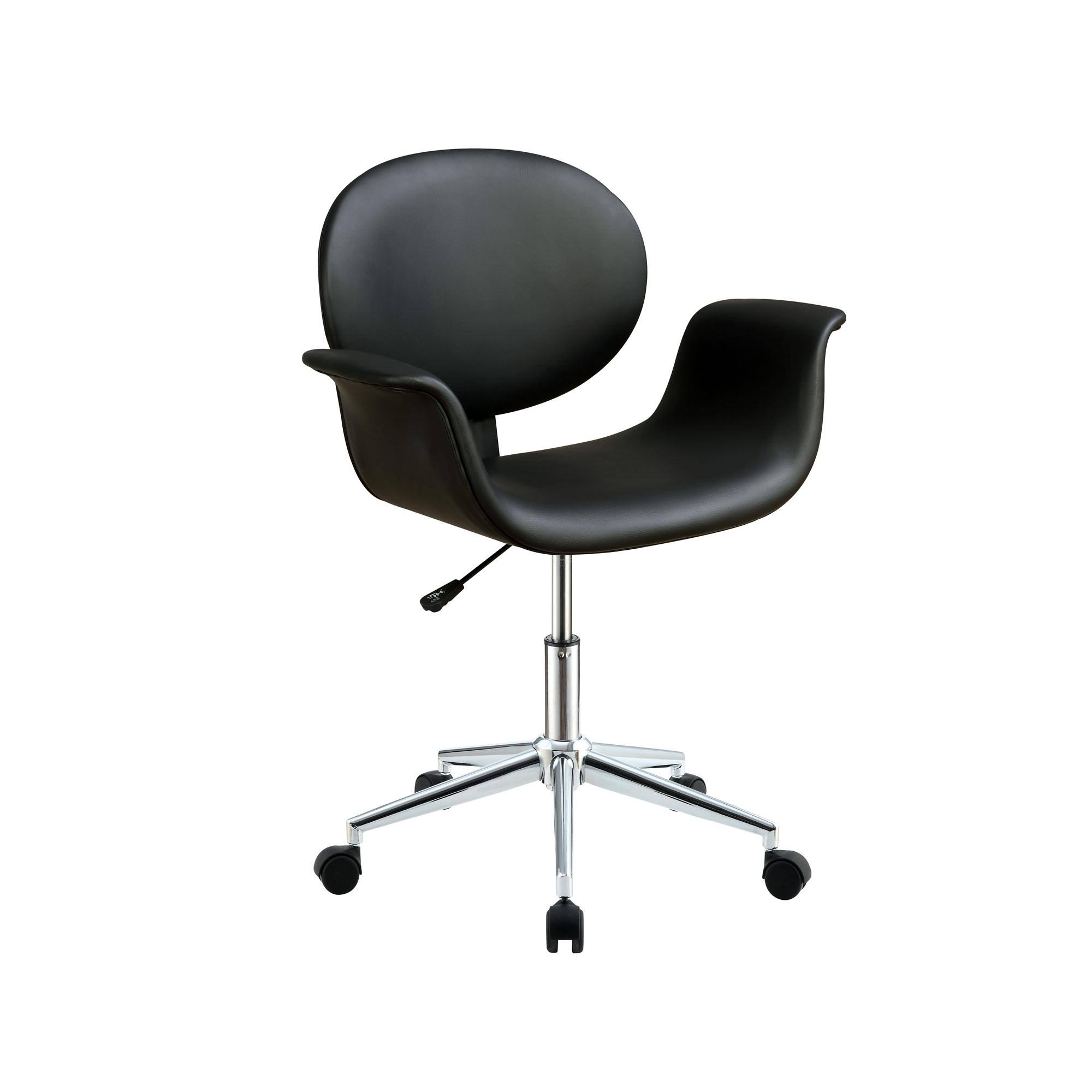 Metal u0026 Wooden Office Arm Chair Black